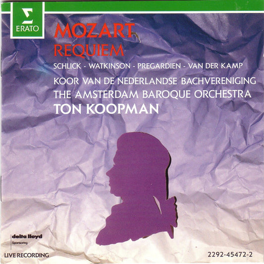 Wolfgang Amadeus Mozart / Ton Koopman, The Amsterdam Baroque Orchestra, Koor Van De Nederlandse Bachvereniging : Requiem (CD, Album)