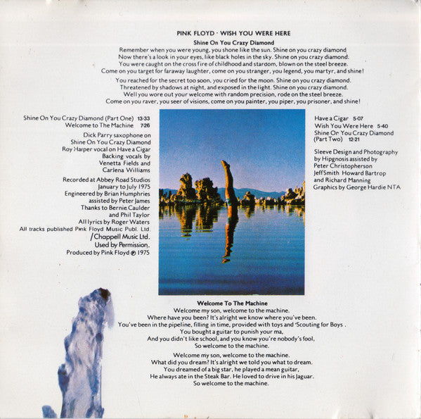 Pink Floyd : Wish You Were Here (CD, Album, RE)