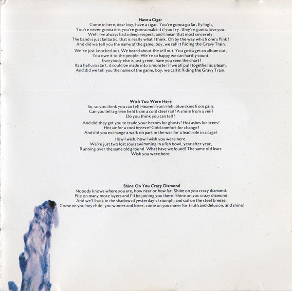 Pink Floyd : Wish You Were Here (CD, Album, RE)