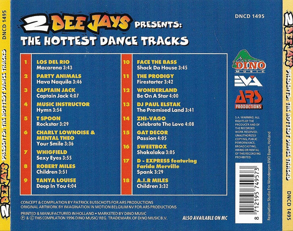 Various : 2 Dee Jays Presents: The Hottest Dance Tracks (CD, Comp)