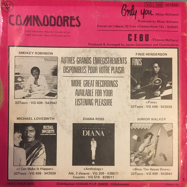 Commodores : Only You (7")