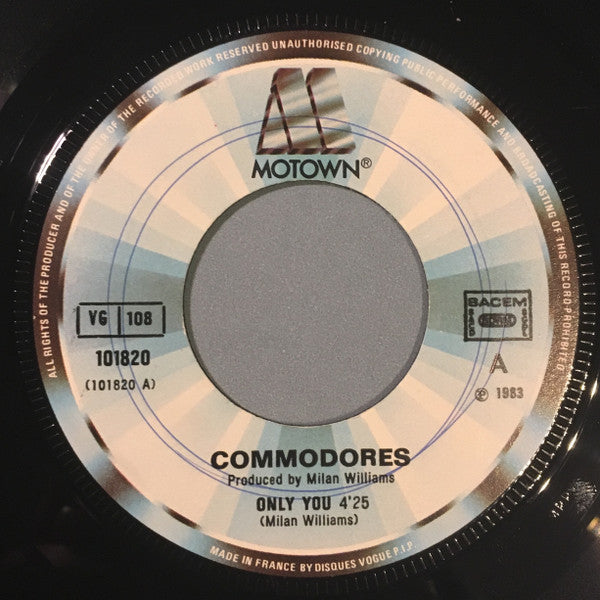 Commodores : Only You (7")