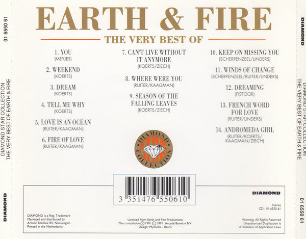Earth And Fire : The Very Best Of (CD, Comp)