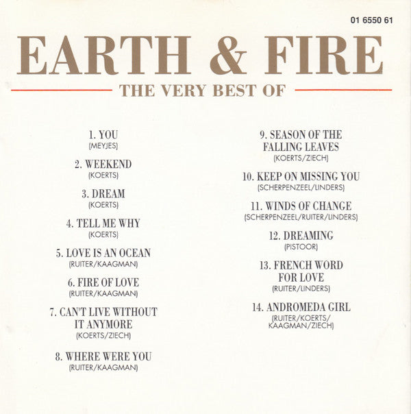 Earth And Fire : The Very Best Of (CD, Comp)