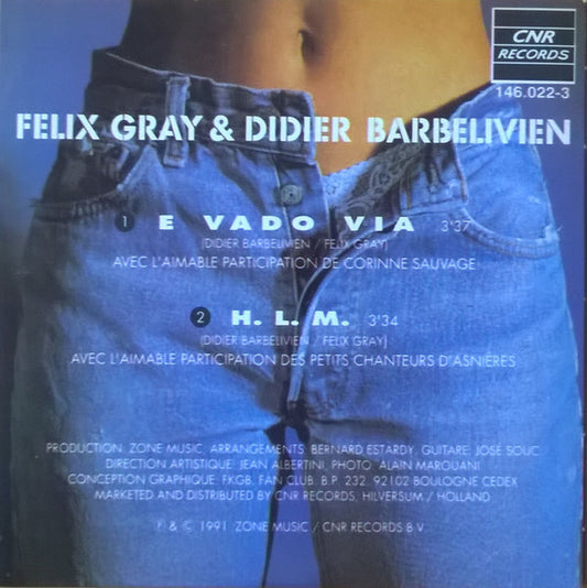 Félix Gray & Didier Barbelivien : E Vado Via (CD, Single)