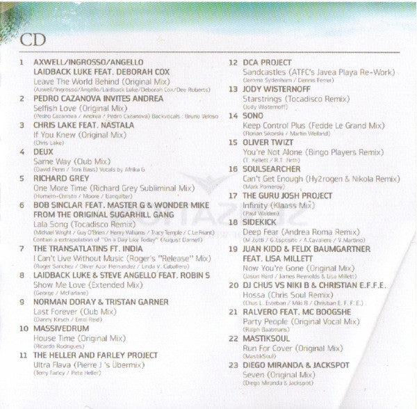 Various : Sensation - The Ocean Of White - Portugal 2009 (CD, Comp, Mixed + DVD, Comp)