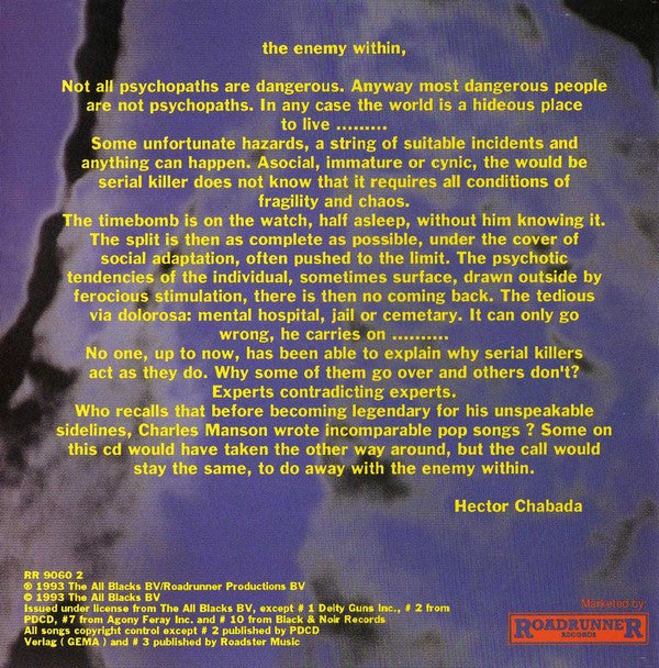 Various : Serial Killer Volume 1 (CD, Comp)