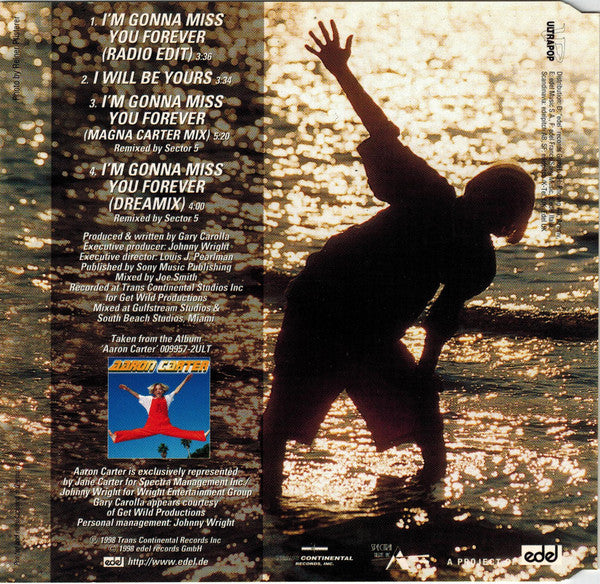 Aaron Carter : I'm Gonna Miss You Forever (Minimax, Maxi, Ltd, Red)