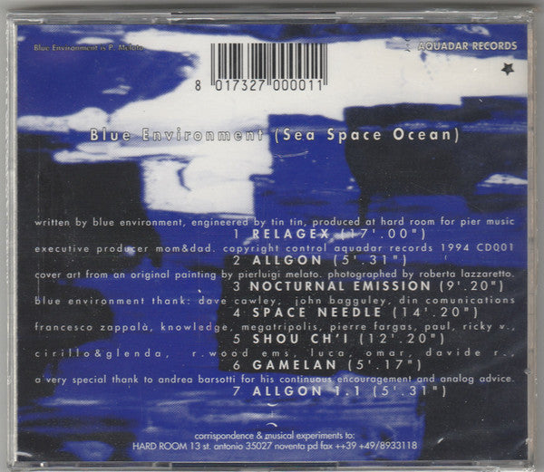 Blue Environment : (Sea Space Ocean) (CD, Album)