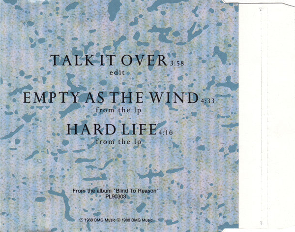 Grayson Hugh : Talk It Over (CD, Single)