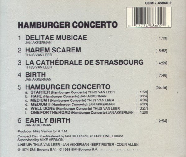 Focus (2) : Hamburger Concerto (CD, Album, RE)