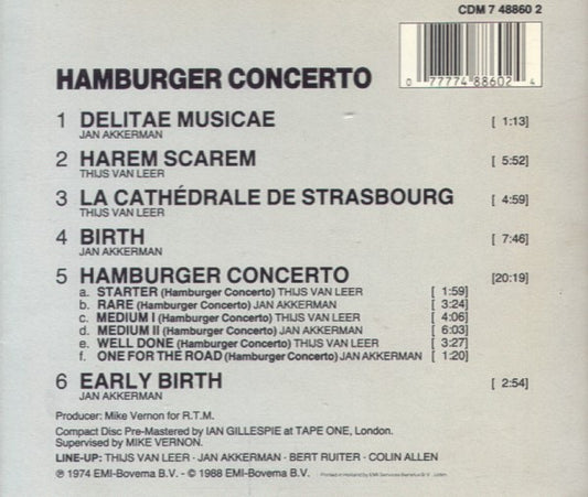 Focus (2) : Hamburger Concerto (CD, Album, RE)