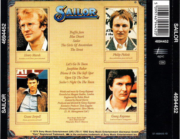Sailor : Sailor (CD, Album, RE)