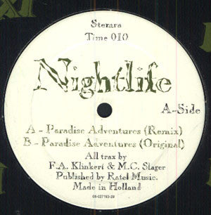 Nightlife (3) : Paradise Adventures (12")