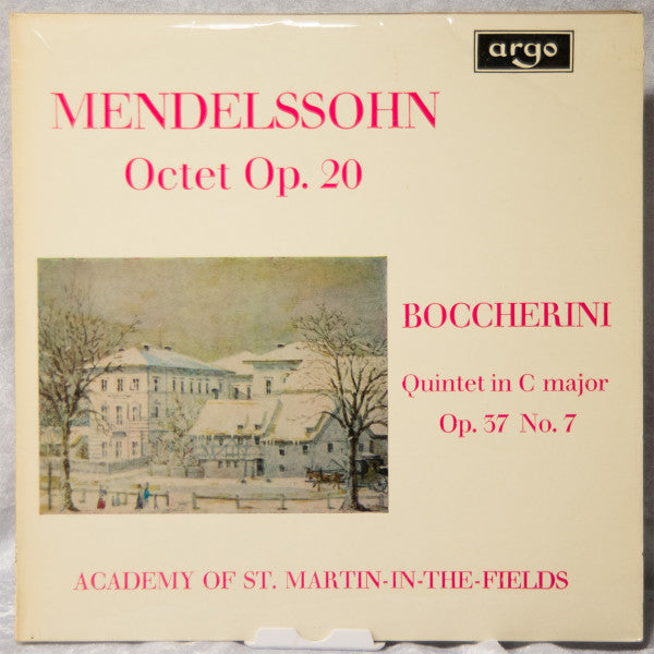 Felix Mendelssohn-Bartholdy, Luigi Boccherini, The Academy Of St. Martin-in-the-Fields : Octet Op. 20 · Quintet In C Major Op. 37 No.7 (LP, RP)