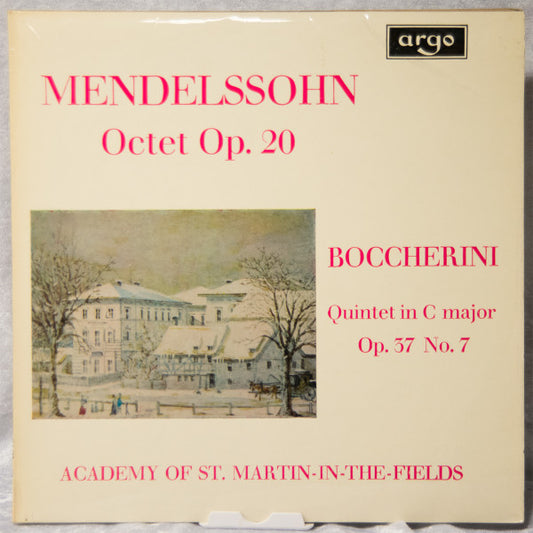 Felix Mendelssohn-Bartholdy, Luigi Boccherini, The Academy Of St. Martin-in-the-Fields : Octet Op. 20 · Quintet In C Major Op. 37 No.7 (LP, RP)