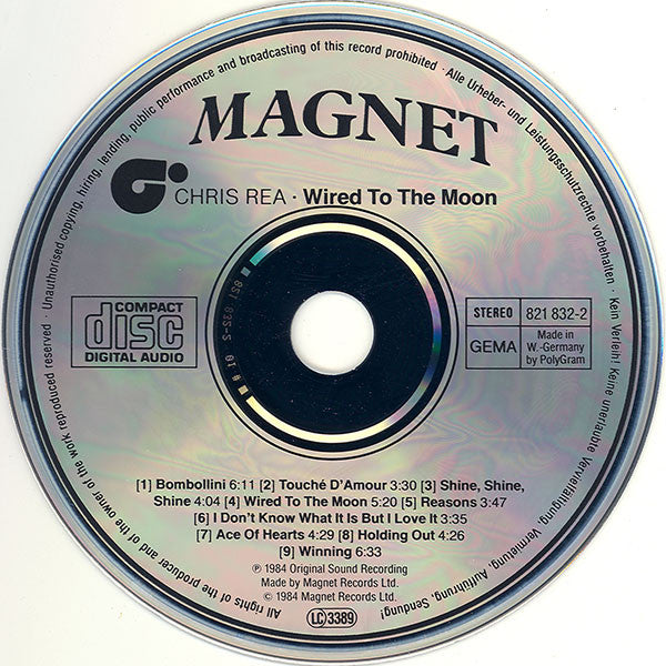 Chris Rea : Wired To The Moon (CD, Album)