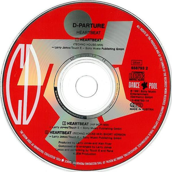 D-Parture : Heartbeat (CD, Maxi)