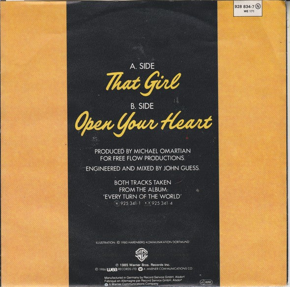 Christopher Cross : That Girl (7", Single)