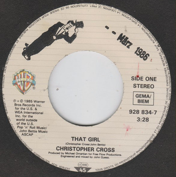 Christopher Cross : That Girl (7", Single)