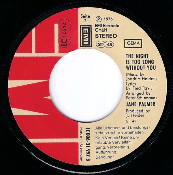 Jane Palmer : Dream On Dreamer Boy (7", Single)