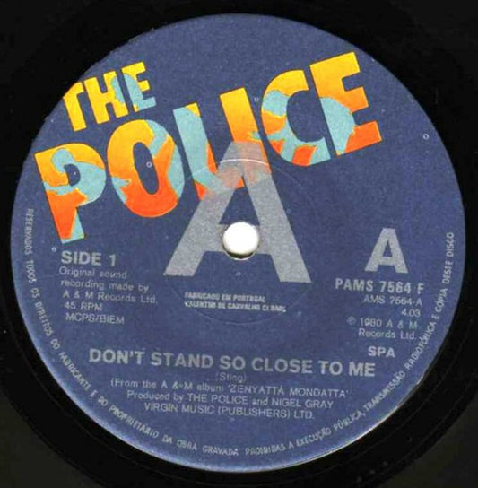 The Police : Don't Stand So Close To Me (7", Single, Pos)