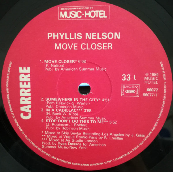 Phyllis Nelson : Move Closer (LP)