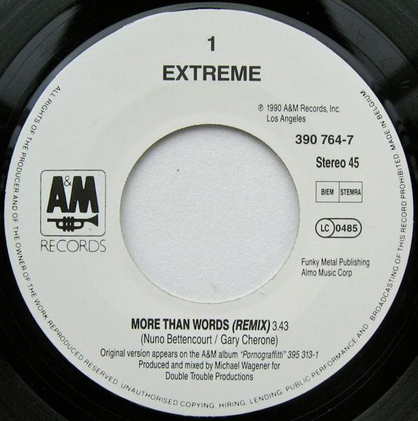Extreme (2) : More Than Words (7", Single)