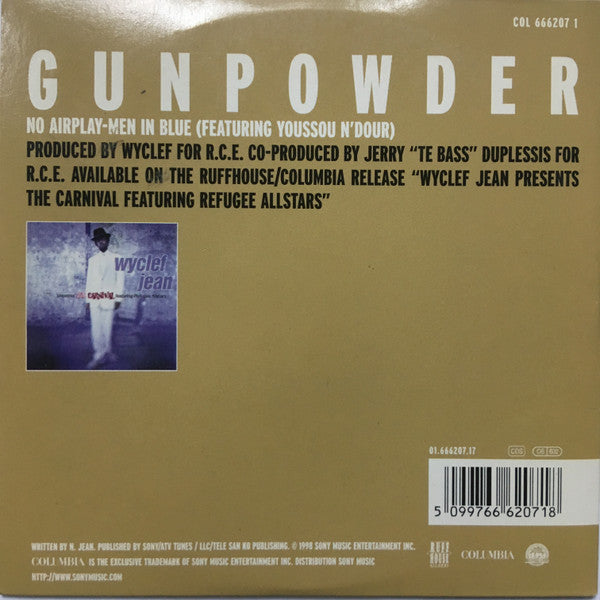 Wyclef Jean Featuring Refugee Camp All Stars : Gunpowder (CD, Single, Car)