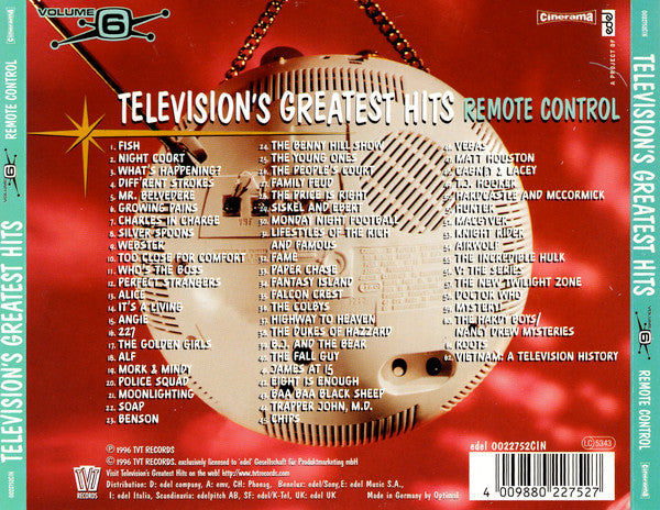 Various : Television's Greatest Hits Volume 6 - Remote Control (CD, Comp)