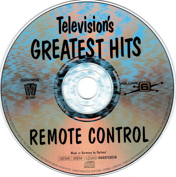 Various : Television's Greatest Hits Volume 6 - Remote Control (CD, Comp)