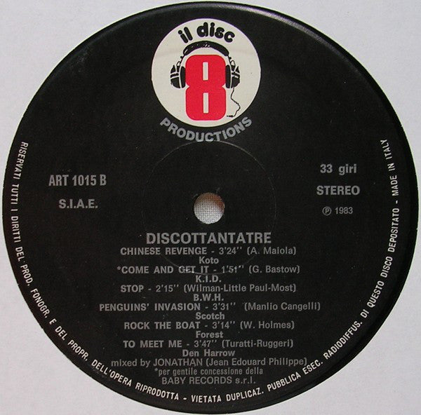 Various : Discottantatre (LP, Comp, Mixed)