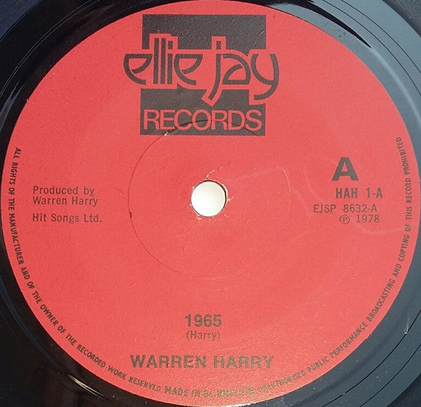 Warren Harry : 1965 (7", Single)