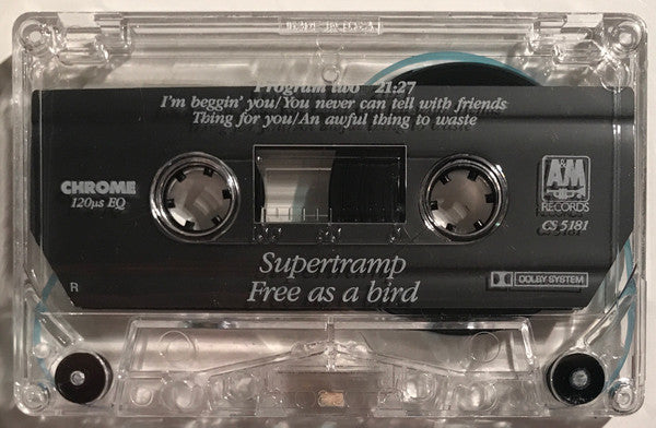 Supertramp : Free As A Bird (Cass, Album, R, )