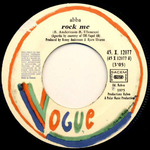 ABBA : I Do, I Do, I Do, I Do, I Do / Rock Me (7", Single)