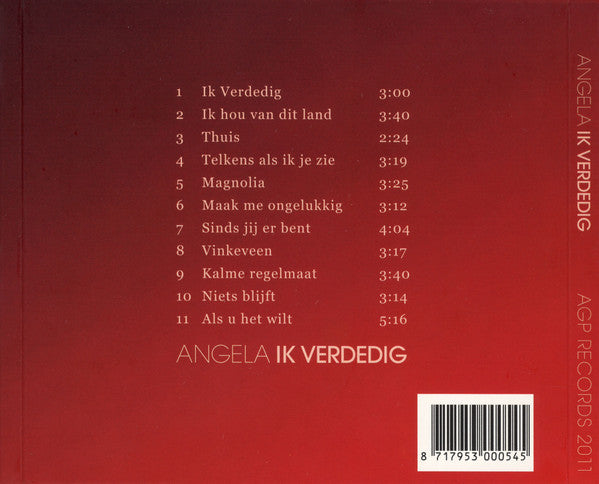 Angela Groothuizen : Ik Verdedig (CD, Album)