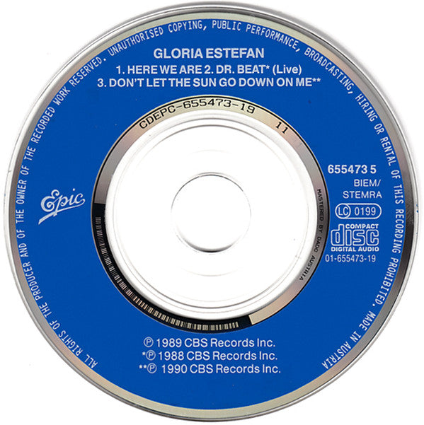 Gloria Estefan : Here We Are / Don't Let The Sun Go Down On Me (CD, Mini, Maxi)