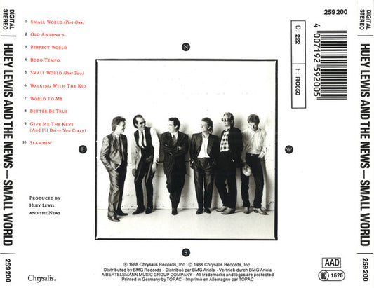 Huey Lewis & The News : Small World (CD, Album)