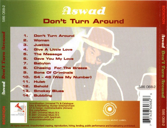 Aswad : Don't Turn Around (CD, Comp, RE)