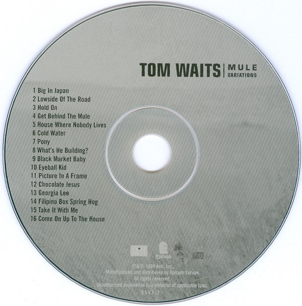 Tom Waits : Mule Variations (CD, Album, Dig)
