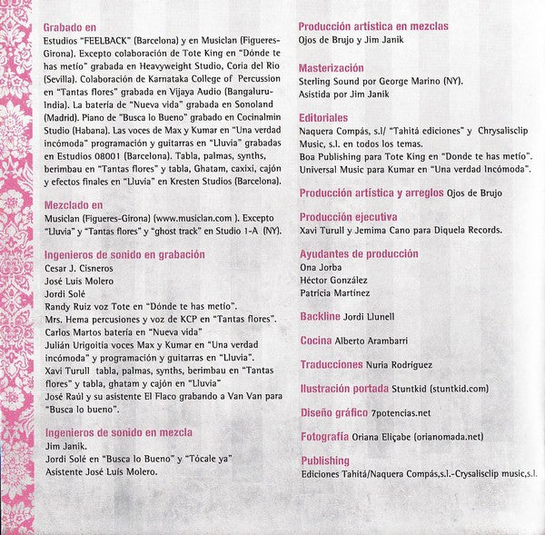 Ojos De Brujo : Aocaná (CD, Album, Dig)