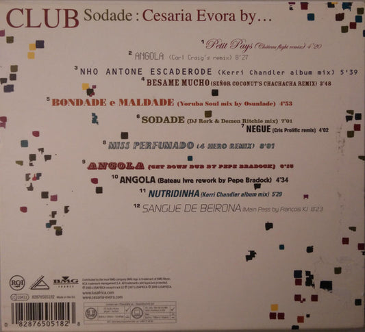 Cesaria Evora : Club Sodade : Cesaria Evora By... (CD, Album)