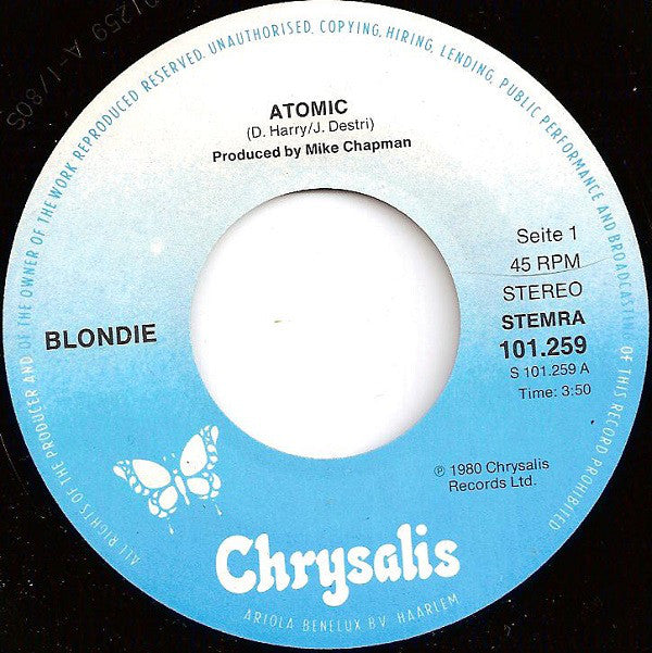 Blondie : Atomic (7", Single)