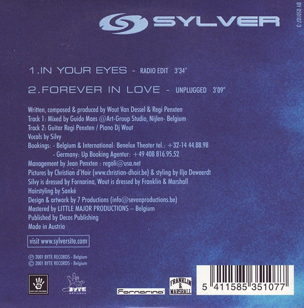 Sylver : In Your Eyes (CD, Single)