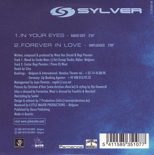 Sylver : In Your Eyes (CD, Single)