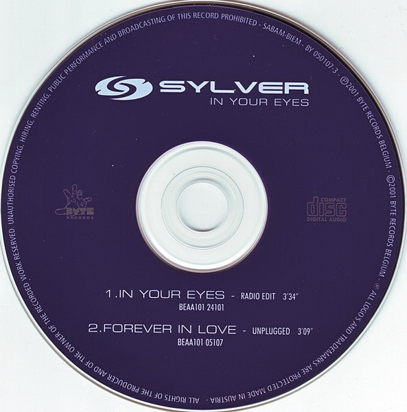 Sylver : In Your Eyes (CD, Single)