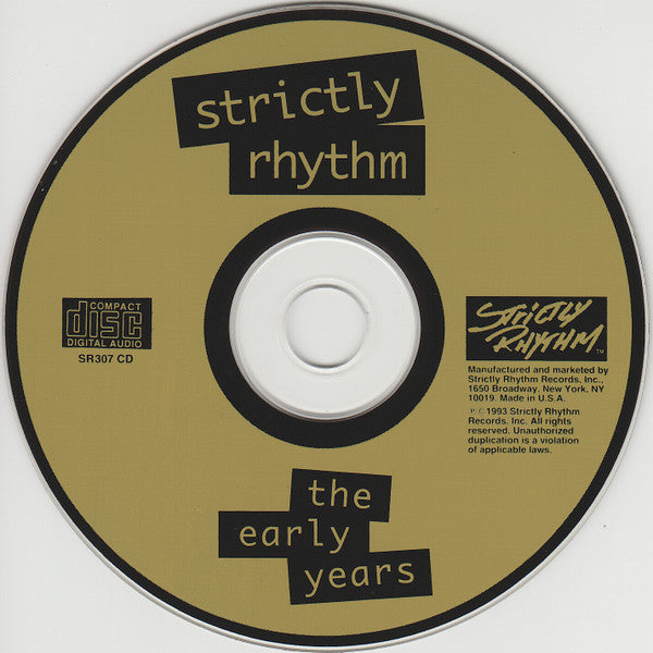 Various : Strictly Rhythm: The Early Years (CD, Comp)
