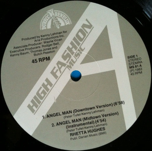 Rhetta Hughes : Angel Man (12")