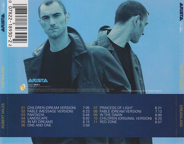 Robert Miles : Dreamland (CD, Album, Mixed, DDI)