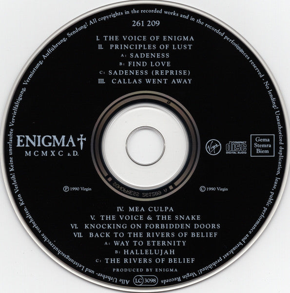Enigma : MCMXC a.D. (CD, Album)